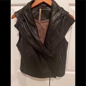 Andrew Marc leather vest